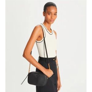 Tory Burch Black McGraw camera bag